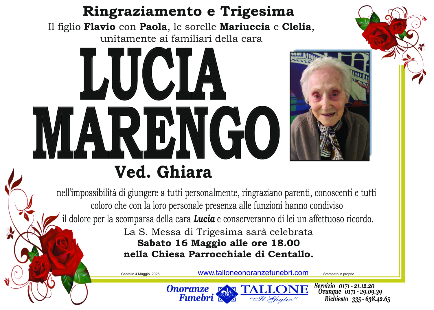 <br />
<b>Warning</b>:  Undefined variable $info in <b>/home/tallone/public_html/ringraziamenti.php</b> on line <b>68</b><br />
Lucia Marengo